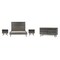 Armen Living Makena 4 Piece Queen Bedroom Set in Gray Acacia Wood SETMKBDQN4A - alternate 1